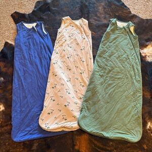 Kyte Sleep Sacks Large 1.0 tog - Blue, Cream with Flowers, Green